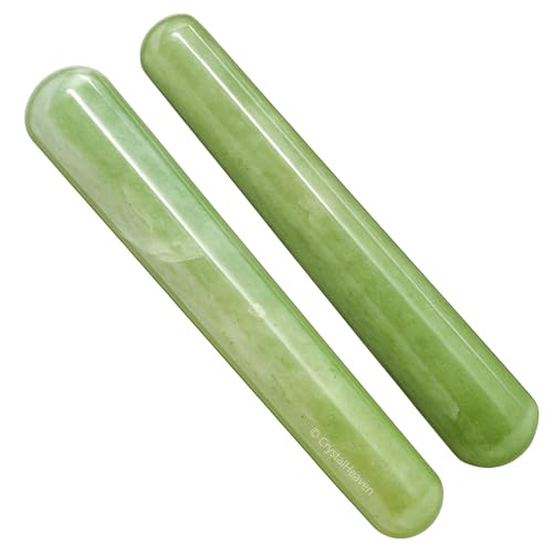 Image of Light Green Aventurine Crystal Wand - Smooth Crystal Wand for Energy Healing, Chakra Balancing, Meditation and Home Decor - Crystals and Healing Stones for Gift