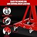 SPOWAY Engine Stand, 2000LBS Heavy Duty Engine Stand with 360 Degree Rotating Head & Folding, Engine Motor Stand with 6 Swivel Caster 4 Adjustable Arms for Vehicle Maintenance Auto Repair, Red