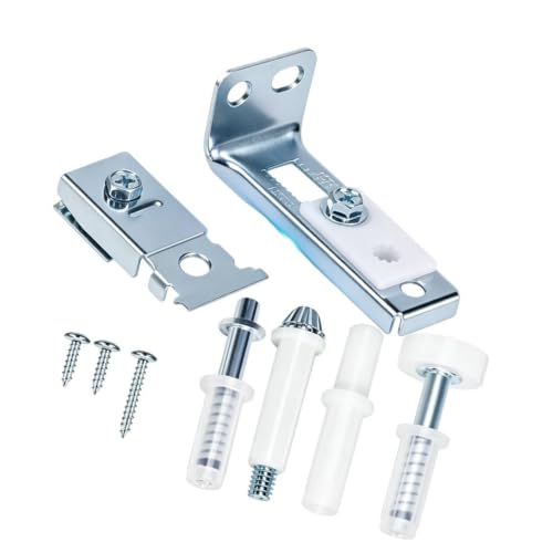 Kit de Herrajes de Reparación para Puertas de Clóset con Soporte de Jamba, Pivote de Piso y Rueda con Resorte miniatura 2