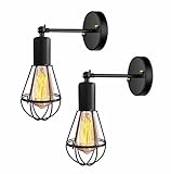 ✔【Hochwertiges】Durch die Verwendung von hochwertigem Metall hat es die Eigenschaften Schlagfestigkeit, Korrosionsbeständigkeit, Haltbarkeit und Rostbeständigkeit. Die Wandlampe hat eine robuste Struktur und eine lange Lebensdauer.