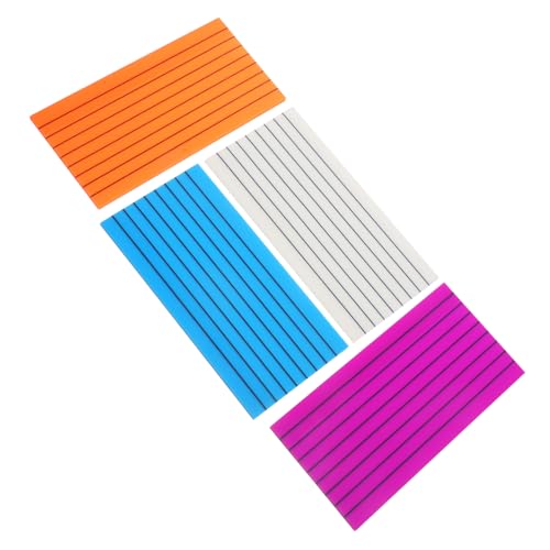 Generic 4個入り彩色リサイクル可能メモパッド ? 学習オフィス用透明ステッカー便利用途広い