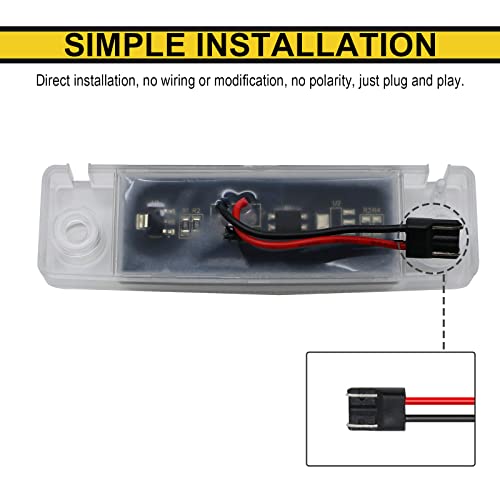 Image of License Plate Light for 1996-2024 4Runner 18-SMD LED|Super Brightness | For 09-22 GX470 /08-22 Sequoia /97-02 Sienna /09-21 Land Cruiser Prado Tag Lights Powered by 18-piece Xenon White