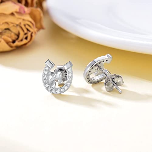 Pendientes de animales de plata de ley 925 con circonias para mujer 4