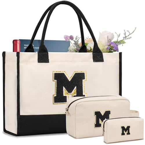 Bolso tipo tote personalizado con inicial miniatura 1