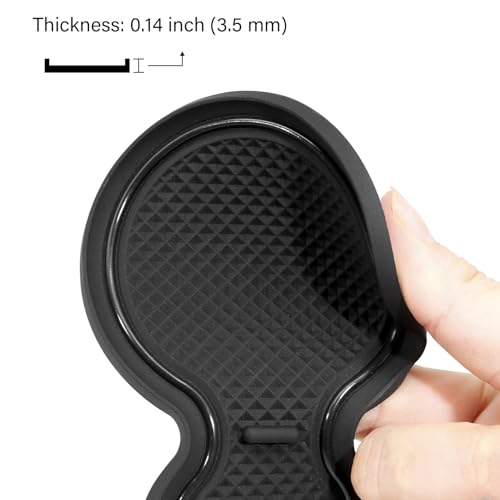 Tapetes protectores para portavasos Jetta 4 piezas negro miniatura 4