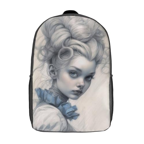 LMYmoney Sacs à dos Alice au pays des merveilles pour enfants, cartable imprimé en 3D, pour garçons, élèves du primaire et du collège, 43 cm