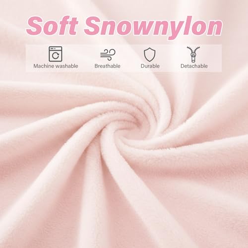 Image of Tiita Convertible Folding Sofa Bed Single Size for Adults with Pillow, Plush Fabric Floor Mattress Couch Bed, Washable Cover & Side Pocket, Guest Room, Dorm, Apartment, Living Room, Pink