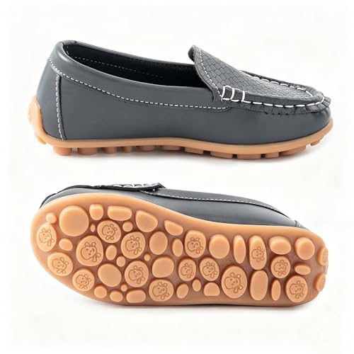 Image of Boys Girls Loafers Dress Flats Slip-On Oxford Casual Moccasins School Walking Boat Shoes(Toddler /Little Kid /Big Kid)