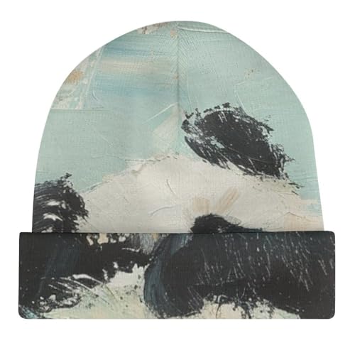 Cute Red PandasChildren's Warm Knitted Hat, Suitable for All Seasons and Daily Wear4