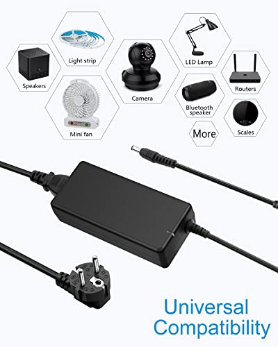 ALITOVE 24V Netzteil 4A 96W LED Trafo 230V auf 24V Volt Transformator 96W AC/DC Adapter LED Treiber 5.5x2.5mm für LED Streifen Wasserfilter CCTV Kamera LCD Monitor Massagesessel