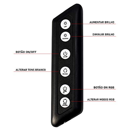Iluminador Ring Light 30 cm RGB Tripé + Suporte Popsocket CBRN15436