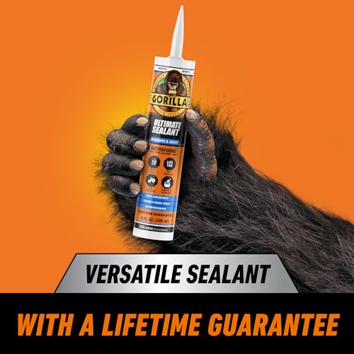 Gorilla Ultimate Sealant Window & Door Caulk, 9 oz Cartridge, White - image 8