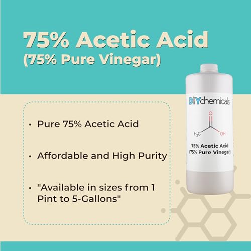 image for Chemboys Industrial-Grade 75% Pure Acetic Acid by DIY Chemicals – Mu