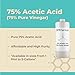 Industrial-Grade 75% Concentration Acetic Acid by DIY Chemicals – Multipurpose Concentrated Vinegar for Rust Removal, Photographic Film Processing, Cleaning – Made in USA, Eco-Friendly, Pint(16 fl oz)