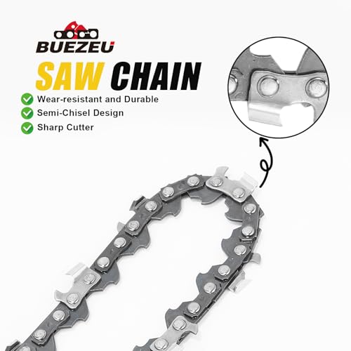 Buezeu Mini chiansaw Chian 4 Inch (3 Pieces) Replacement Chain Cordless Electric Portable Mini Chain Saw, 043" Gauge 28 Section mini Chain Saw for Wood Branch Cutting by Buezeu - Image 2