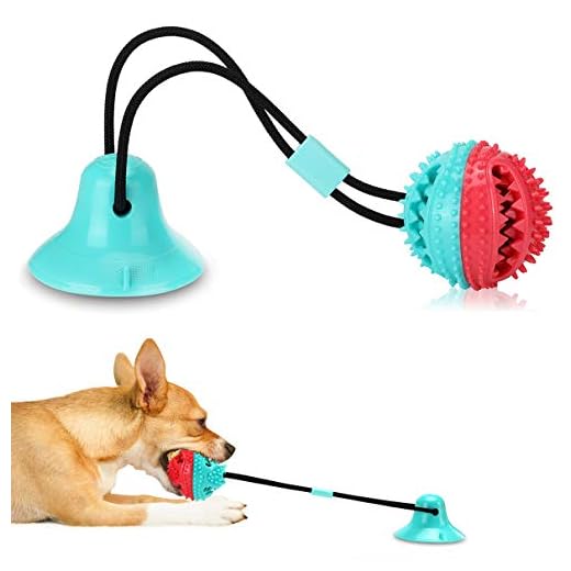 Dog Toys for Aggressive Chewers,Interactive Dog Toys Tug of War, Mentally Stimulating Toys for Dogs, Puppy Teething Toys for Boredom, Dog Puzzle Treat Food Dispensing Ball Toys for Small Large Dogs