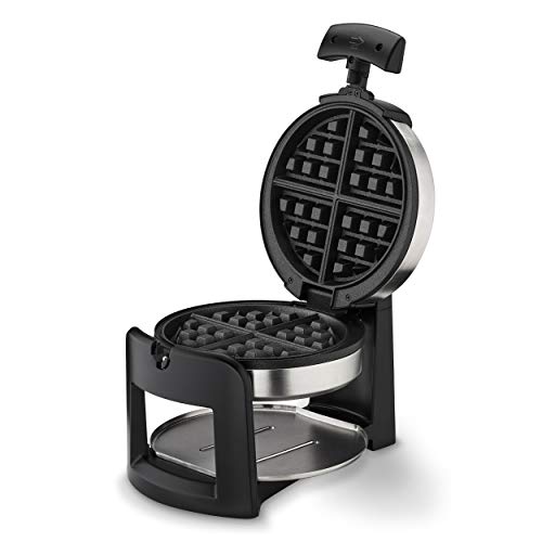 Image of Cuisinart Round Flip Belgian Waffle Maker, 1 inch thick Belgian-style Waffle, WAF-F30NAS