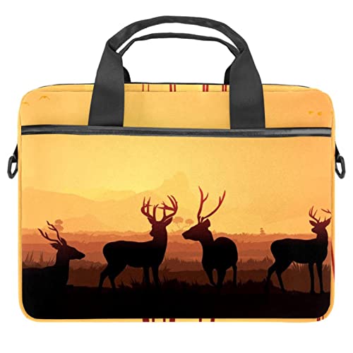 Sacoche à bandoulière pour ordinateur Dusk Deer 13-14,5 pouces étui multicolore