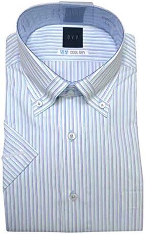 Amazon アーヴェヴェ 形態安定 ボタンダウン 半袖ドレスシャツ 半袖 ワイシャツ 衿先ジョイント切替え 白 ブルーストライプ柄 メンズ M シャツ 通販 Amazon アーヴェヴェ 形態安定 ボタンダウン 半袖ドレスシャツ 半袖 ワイシャツ 衿先ジョイント切替え 白 ブルーストライプ柄 メンズ M シャツ 通販