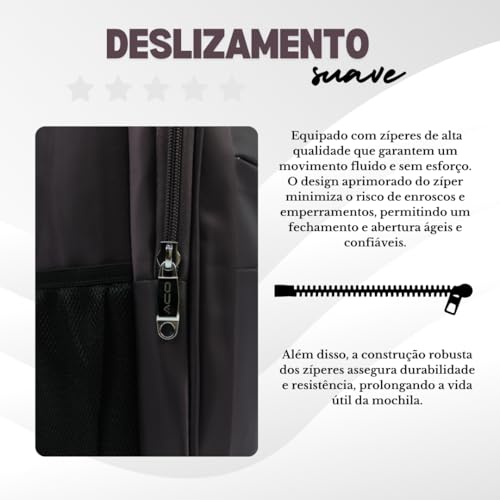 Mochila Bolsa Masculina Feminina Unissex Reforçada Notebook Viagem Executiva Trabalho Faculdade Esco