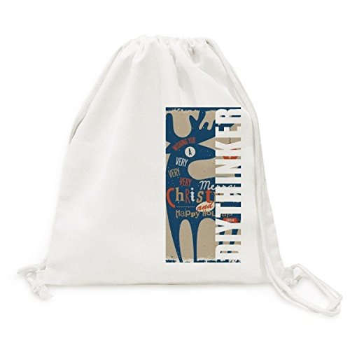 Sac à dos cordon en toile bleu pour transporter vos affaires de voyage sans vous encombrer
