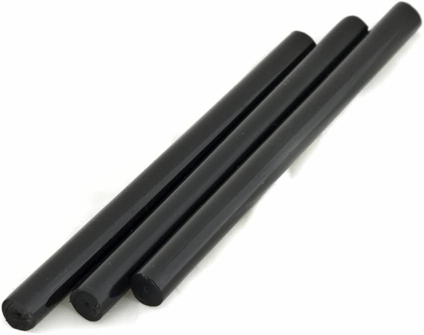 P-Tex Ski Repair Sticks – 3 Black 11mm Replacement P-Tex Rods for Skimender RP350 & RP360 Base Repair Guns – Ski & Snowboard Base Repair Kit (11.5mm x 190mm)