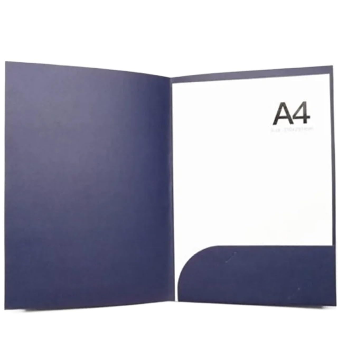 Ordner Für Noten 10 Stück Kraftpapier-Aktenordner im A4-Format, Präsentationsordner for Noten, Büro, Quittungen, Rechnungen, Berichtsprojekte Für Musikpartitur，File(1 Pocket-Blue)