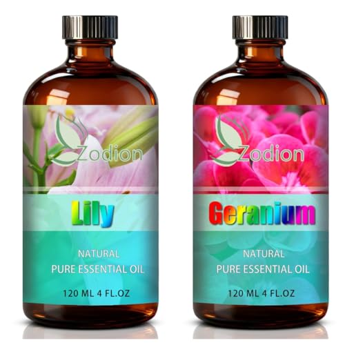 Aceite esencial Lily y Geranio 4 Fl Oz - ZODION