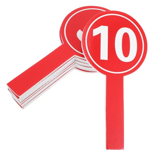 10 unidades paletas numeradas de puntaje para mano 12x24 cm miniatura 1