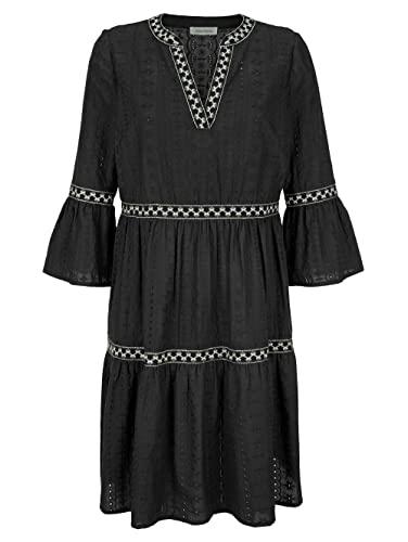 Alba Moda A-Linienkleid Erwachsene-Weiblich Figurumspielend Schwarz 40