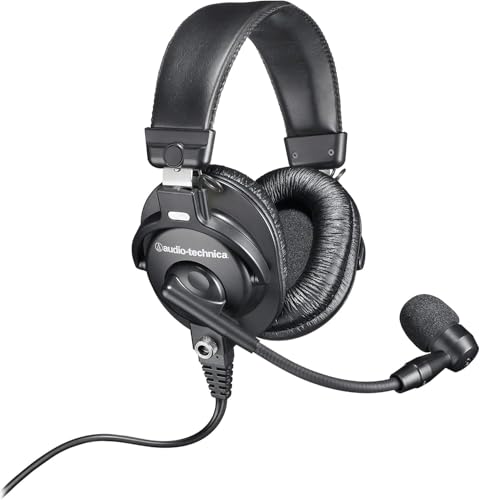Image of Audio-Technica BPHS1 Broadcast Stereo Headset + Microfiber Cleaning Cloth + Headphone Stand + Goby Labs Headphone Cleaner 4 fl oz
