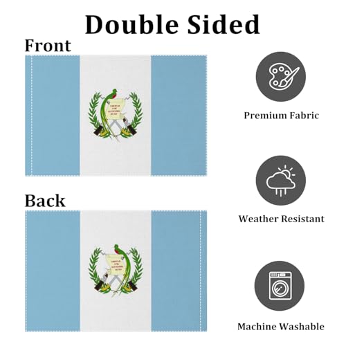 Drapeau du Guatemala résistant aux UV bannière double face