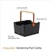 Fiskars Garden Tool Caddy, Portable Storage Organizer with Removable Bin for Snips & Pruners, Durable Recycled Resin Carrier for Indoor & Outdoor Gardening, Locking Handle & Wall Mount