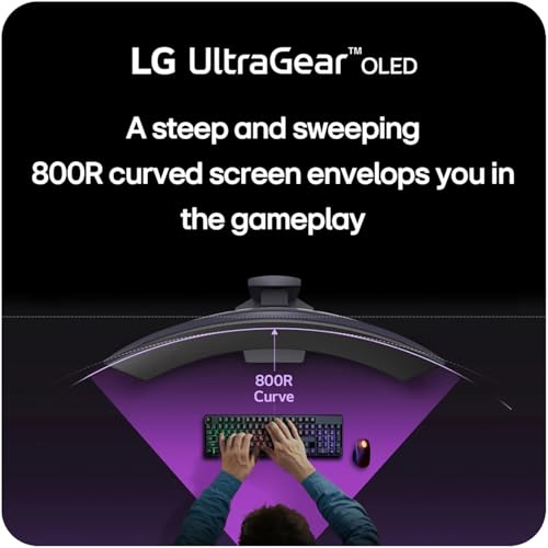 LG 39" Ultragear OLED Curved Gaming Monitor - WQHD 240Hz, 0.03ms, NVIDIA G-Sync Compatible, 800R Curvature, USB Type-C, DisplayHDR True Black 400 - Image 5