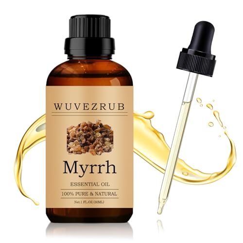 Wuvezrub Myrrh Essential Oil 30ML - 100% Pure and Natural Oils for Aromatherapy Diffuser - 1 Fl Oz/Myrrh