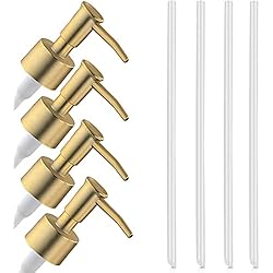 Dispensadores De Jabón Y Loción Srcasy 4 Piezas Cabezal de Bomba Dispensador de Jabón, Piezas de la Bomba de Loción, Dispensador de Jabón de Repuesto, para Botellas para la Oficina o Elhogar de Líquido Jabonoso o Loción