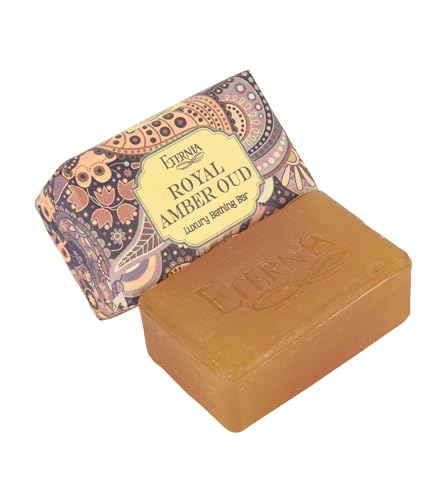 Image of Eternia Royal Amber Oud Soap with Shower Radio Combo | Rich Oud & Amber Fragrance Bath Soap | Long-Lasting Scent | Waterproof Shower Music Speaker | Luxury Bath & Gifting Set
