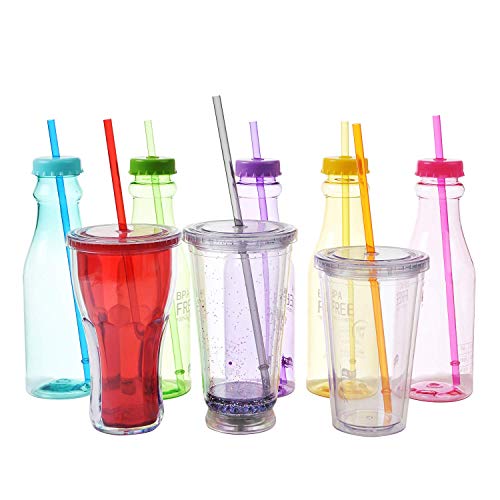 ALINK 10 Triatan Pitillos Reutilizables + 12 Boba miniatura 5
