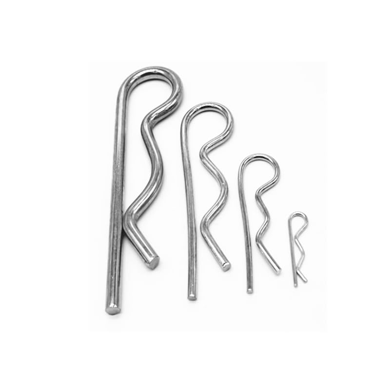 10pc Stainless Steel Anti-rust Hair Pin R Clip Cotter Spring Pin M1.6 M1.8 M2 M3 M4 for Repairing Tractor Hardware Fastener - (Length: M4x75mm SS(10PCS))