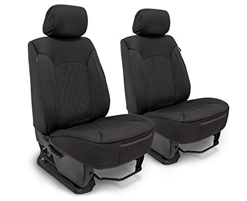 Seat Covers Unlimited Neoprene Universal Seat Covers for Automotive Comfort & Durable Splash Resistance from Front Seat Covers for Cars - Black Diamond Stitch Pattern Seat Covers