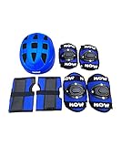 HOW (HOUSE OF WISHES) with Device Skating Set for Roller Skates Cycling Bike Skateboard Inline Skating Scooter Riding Sports | Color_Blue- Age 7 to 9 Year