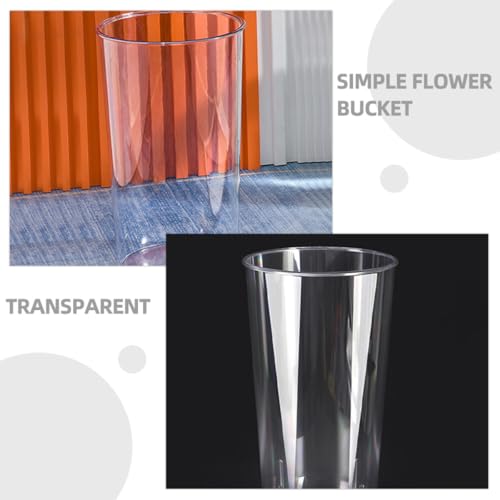 Vase en PC transparent robuste lot de 2 contenants design haut de gamme - 8