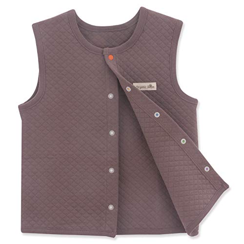 100% Certified Organic Cotton Baby Quilted Jacquard Sleeveless Jacket Soft Vest2
