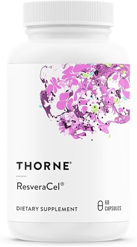 THORNE ResveraCel - Nicotinamide Riboside with Quercetin Phytosome & Resveratrol - Supports Healthy Aging Methylation Cellular Energy Production & Metabolism - Third-Party Certified - 60 Servings