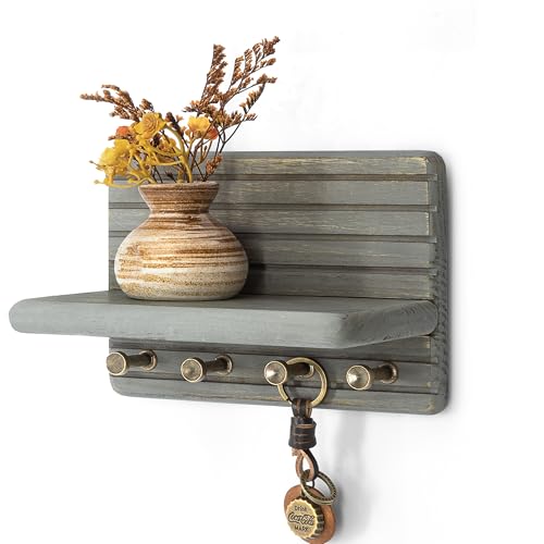 Rebee Vision Pine Wood Key Holder Wall Mount – Mini