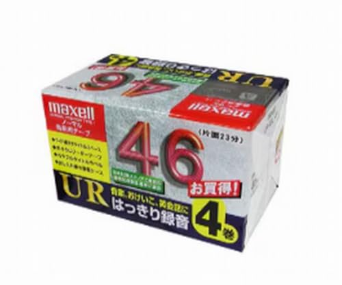Amazon | maxell 録音用 カセットテープ ノーマル/Type1 46分 4巻 UR