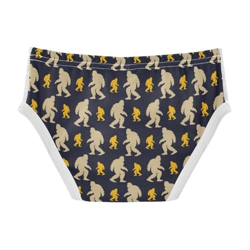 Boys' Exclusive Briefs Toddler Underwear 95% Combed Cotton Boxerbriefs 2T Bigfoot Silhouette Pattern 602