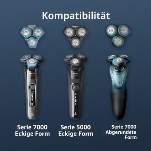 Philips Ersatzscherkopf für elektrische Rasierer der Series 7000 & 5000 (Modell SH71/50), Rostfreier Edelstahl – Ansicht 4