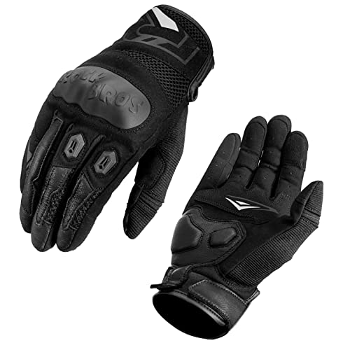 Gants moto homme respirants et antichocs pour protection VTT et scooter