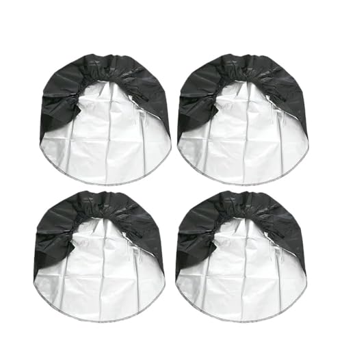 4 Stück 68,9 - 81,3 cm Autoreifen, Aufbewahrungstasche, Radabdeckung, Fahrzeug-Radschutz für Wohnmobil, LKW, Auto, Wohnmobil, Anhänger, Radabdeckung (L-4 Stück)